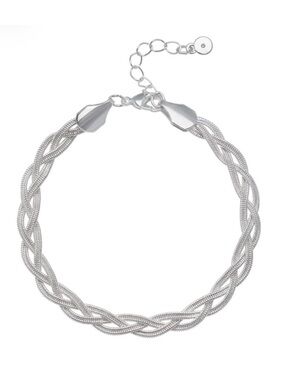 Lauren Conrad Braided Herringbone Chain Bracelet